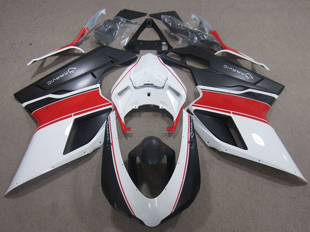 Preisgünstige Ducati 848 1098 1198 Motorrad Verkleidung 2007-2014 - Weiss Rot Matt Schwarz Marvic