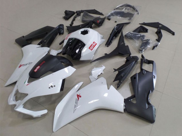 Preisgünstige Aprilia RS4 50 125 Motorrad Verkleidung 2012-2018 - Weiss Matt Schwarz
