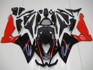 Preisgünstige Aprilia RSV4 1000 Motorrad Verkleidung 2009-2015 - Schwarz Rot