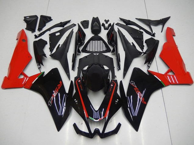Preisgünstige Aprilia RSV4 1000 Motorrad Verkleidung 2009-2015 - Schwarz Rot