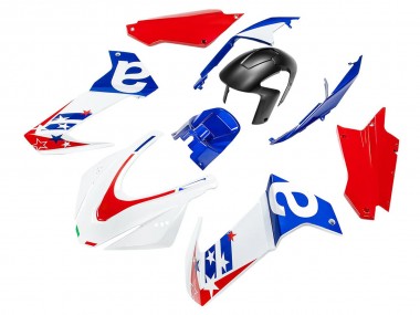 Preisgünstige Aprilia RS660 Motorrad Verkleidung 2020-2024 - Weiss Blau Rot