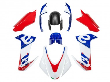 Preisgünstige Aprilia RS660 Motorrad Verkleidung 2020-2024 - Weiss Blau Rot