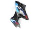 Preisgünstige BMW S1000RR Motorrad Verkleidung 2015-2016 - Blau Rot Carbonfaser