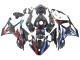 Preisgünstige BMW S1000RR Motorrad Verkleidung 2023-2024 - Blau Rot Carbonfaser
