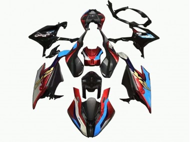 Preisgünstige BMW S1000RR Motorrad Verkleidung 2019-2022 - Schwarz Blau Rot Gold
