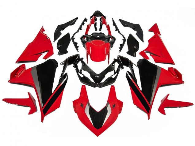 Preisgünstige Honda CBR500R Motorrad Verkleidung 2022-2023 - Rot Grau Schwarz