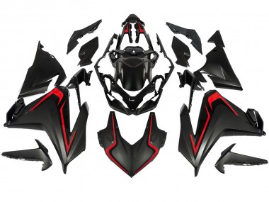 Preisgünstige Honda CBR500R Motorrad Verkleidung 2022-2023 - Matt Schwarz Rot