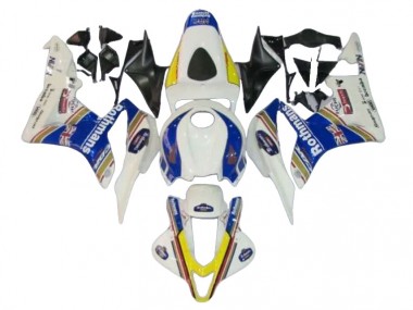 Preisgünstige Honda CBR600RR Motorrad Verkleidung 2007-2008 - Weiss Blau Gelb Rothmans