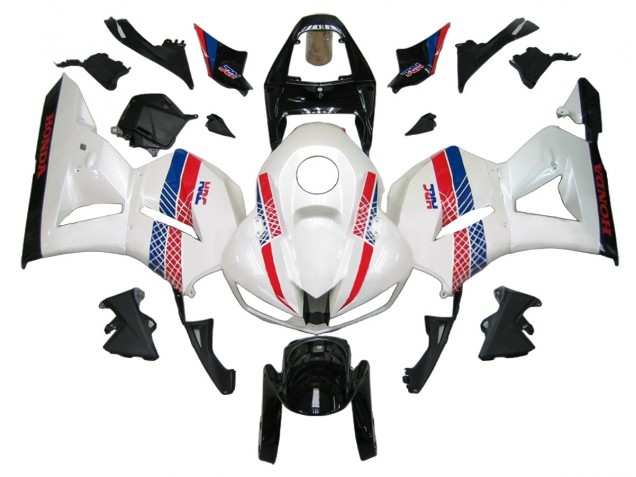Preisgünstige Honda CBR600RR Motorrad Verkleidung Kit 2013-2023 - Weiss Rot Blau