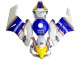 Preisgünstige Honda CBR1000RR Motorrad Verkleidung 2004-2005 - Weiss Blau Gelb Rothmans