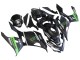 Preisgünstige Kawasaki EX400 Motorrad Verkleidung 2018-2024 - Matt Schwarz Grun Monster Showr Schnee