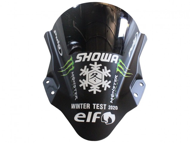 Preisgünstige Kawasaki EX400 Motorrad Verkleidung 2018-2024 - Matt Schwarz Grun Monster Showr Schnee