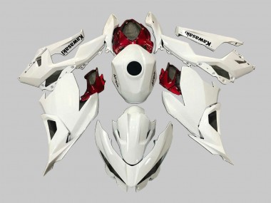 Preisgünstige Kawasaki EX400 Motorrad Verkleidung 2018-2024 - Weiss Rot Schwarz