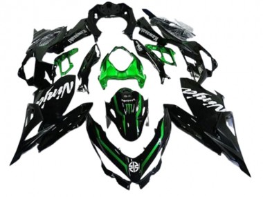 Preisgünstige Kawasaki EX400 Motorrad Verkleidung 2018-2024 - Glanzendes Schwarz Grun Monster