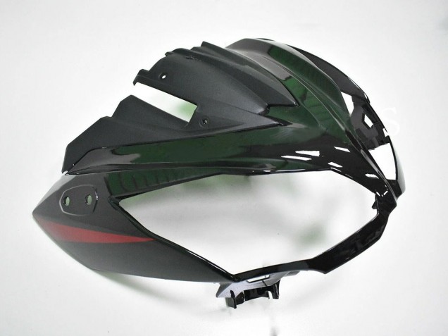 Preisgünstige Kawasaki EX650 Motorrad Verkleidung 2012-2016 - Rot Glanzendes Schwarz