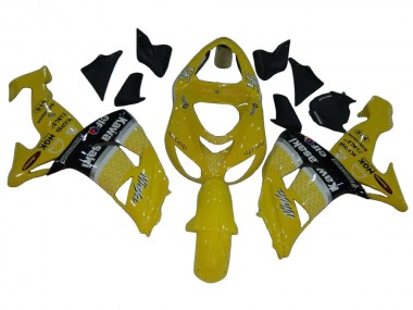 Preisgünstige Kawasaki ZX10R Motorrad Verkleidung 2006-2007 - Gelb Silber Schwarz Elf