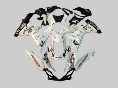 Preisgünstige Suzuki GSXR 600/750 Motorrad Verkleidung 2011-2024 - Weiss Schwarz Alstare Corona Extra Motul