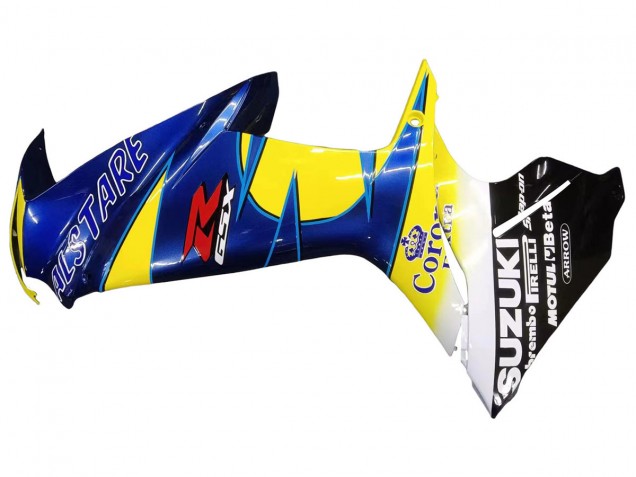 Preisgünstige Suzuki GSXR 600/750 Motorrad Verkleidung 2011-2024 - Gelb Blau Weiss Schwarz Corona Extra Alstare