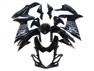 Preisgünstige Suzuki GSXR 600/750 Motorrad Verkleidung 2011-2024 - Glanzendes Schwarz Silber