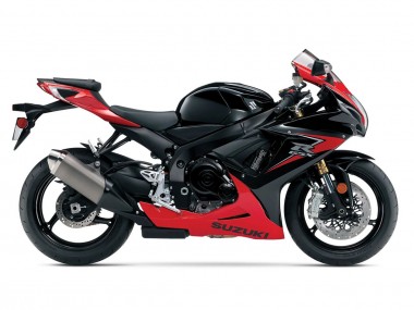 Preisgünstige Suzuki GSXR 600/750 Motorrad Verkleidung 2011-2024 - Rot Glanzendes Schwarz