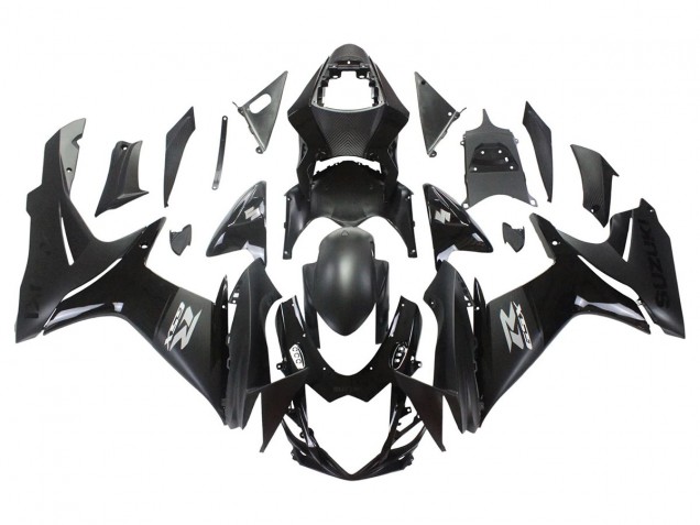 Preisgünstige Suzuki GSXR 600/750 Motorrad Verkleidung 2011-2024 - Matt Schwarz Glanzendes Schwarz