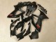 Preisgünstige Suzuki GSXR 600/750 Motorrad Verkleidung 2006-2007 - Glanzendes Schwarz