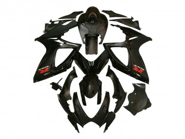 Preisgünstige Suzuki GSXR 600/750 Motorrad Verkleidung 2006-2007 - Glanzendes Schwarz