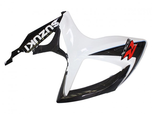 Preisgünstige Suzuki GSXR 600/750 Motorrad Verkleidung 2006-2007 - Schwarz Weiss Carbonfaser Stil