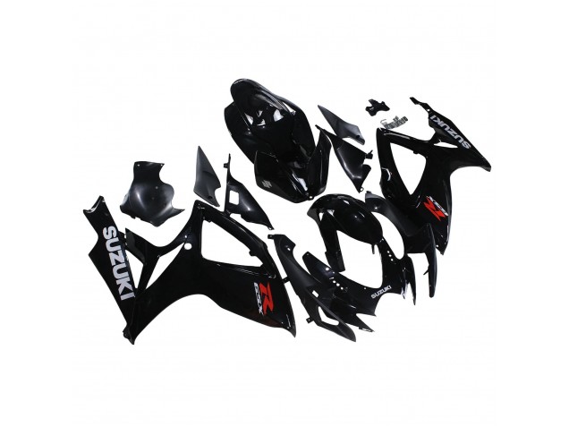 Preisgünstige Suzuki GSXR 600/750 Motorrad Verkleidung 2006-2007 - Glanzendes Schwarz