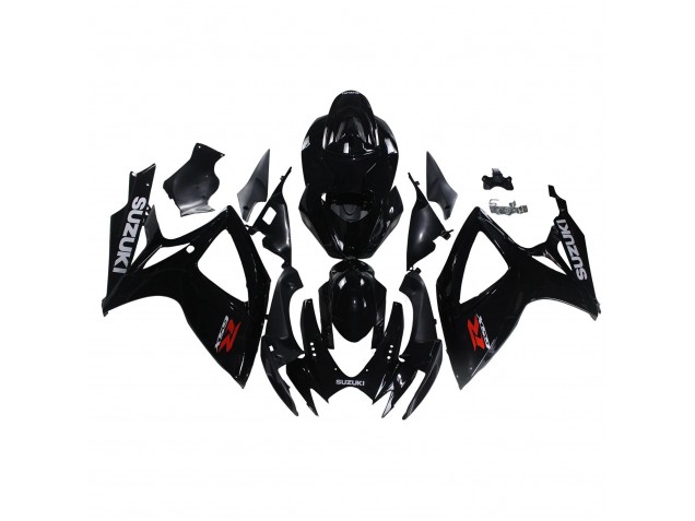 Preisgünstige Suzuki GSXR 600/750 Motorrad Verkleidung 2006-2007 - Glanzendes Schwarz