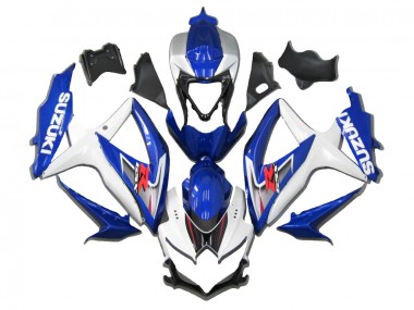Preisgünstige Suzuki GSXR 600/750 Motorrad Verkleidung 2008-2010 - Weiss Blau Rot