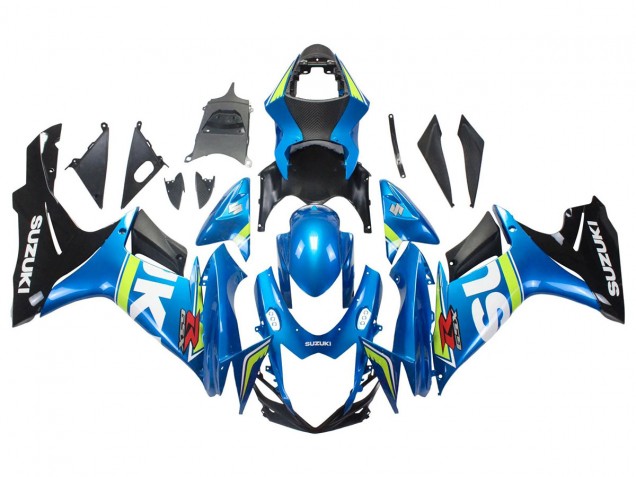 Preisgünstige Suzuki GSXR 600/750 Motorrad Verkleidung 2011-2024 - Blau Weiss Grun Schwarz