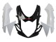 Preisgünstige Suzuki GSXR 600/750 Motorrad Verkleidung 2011-2024 - Weiss Glanzendes Schwarz
