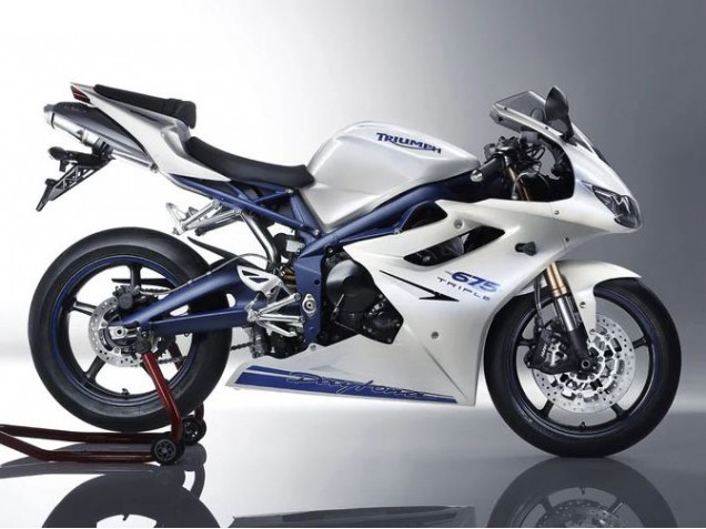 Preisgünstige Triumph Daytona 675 Motorrad Verkleidung 2006-2008 - Weiss Blau