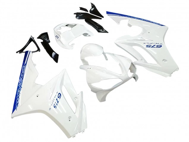 Preisgünstige Triumph Daytona 675 Motorrad Verkleidung 2006-2008 - Weiss Blau