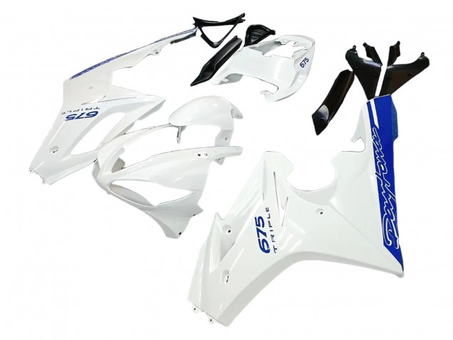 Preisgünstige Triumph Daytona 675 Motorrad Verkleidung 2006-2008 - Weiss Blau