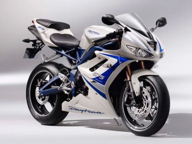 Preisgünstige Triumph Daytona 675 Motorrad Verkleidung 2006-2008 - Silber Weiss Blau