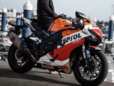 Preisgünstige Honda CBR1000RR Motorrad Verkleidung 2017-2023 - Orange Weiss Rot Glanzendes Schwarz Repsol Red Bull