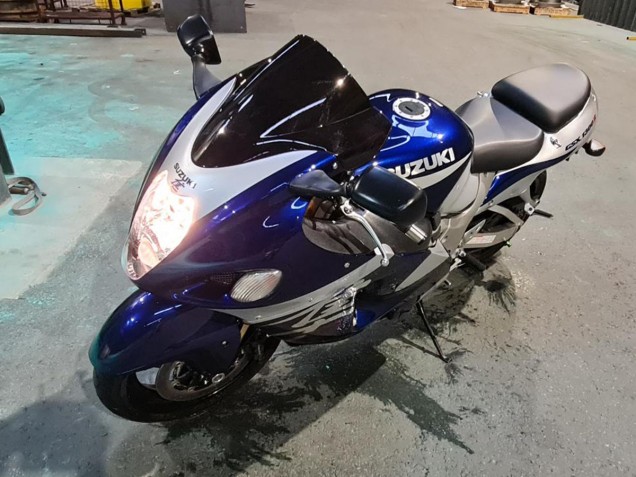 Preisgünstige Suzuki GSXR 1300 Hayabusa Motorrad Verkleidung 1996-2007 - Blau Weiss