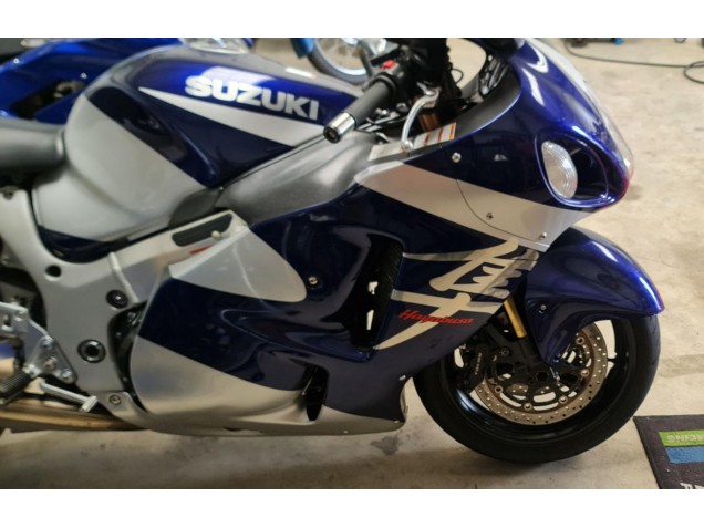 Preisgünstige Suzuki GSXR 1300 Hayabusa Motorrad Verkleidung 1996-2007 - Blau Weiss