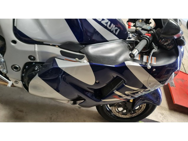 Preisgünstige Suzuki GSXR 1300 Hayabusa Motorrad Verkleidung 1996-2007 - Blau Weiss