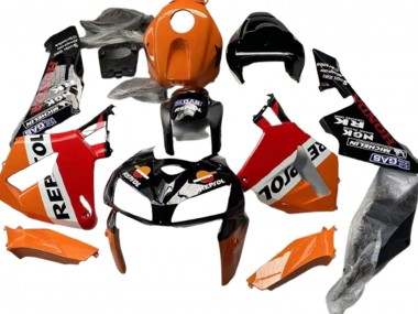 Preisgünstige Honda CBR600RR Motorrad Verkleidung 2005-2006 - Schwarz Orange Weiss Rot Repsol
