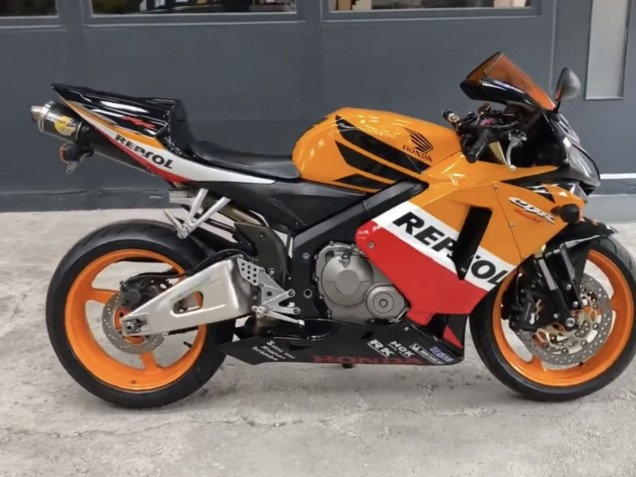 Preisgünstige Honda CBR600RR Motorrad Verkleidung 2005-2006 - Schwarz Orange Weiss Rot Repsol