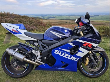 Preisgünstige Suzuki GSXR 600 Motorrad Verkleidung 2004-2005 - Blau Weiss Rot