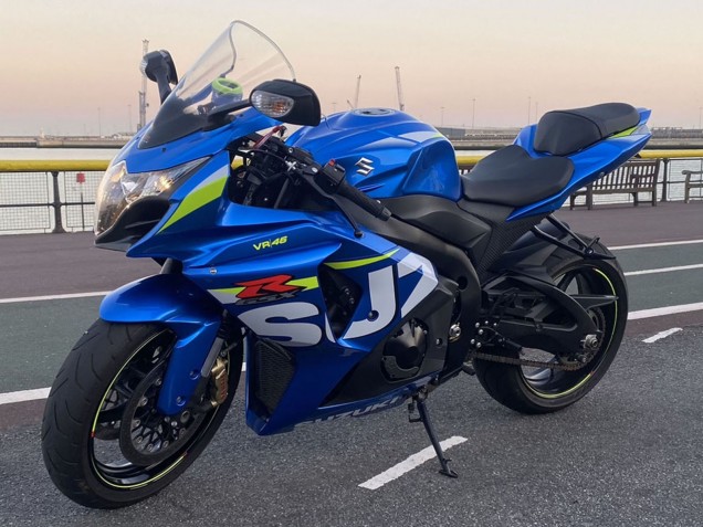 Preisgünstige Suzuki GSXR 1000 Motorrad Verkleidung 2009-2016 - Blau Grun Weiss