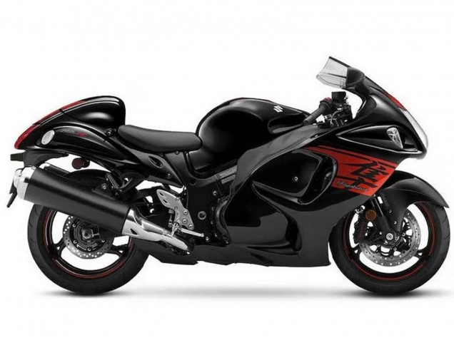 Preisgünstige Suzuki GSXR 1300 Hayabusa Motorrad Verkleidung 2008-2020 - Schwarz Rot