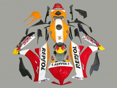 Preisgünstige Honda CBR1000RR Motorrad Verkleidung 2012-2016 - Weiss Orange Rot Gelb HRC Repsol