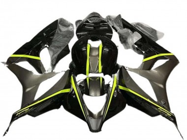 Preisgünstige Honda CBR600RR Motorrad Verkleidung 2007-2008 - Glanzendes Schwarz Hohe Sichtbarkeit Gelb