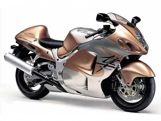 Preisgünstige Suzuki GSXR 1300 Hayabusa Motorrad Verkleidung 1996-2007 - HellBraun Silber