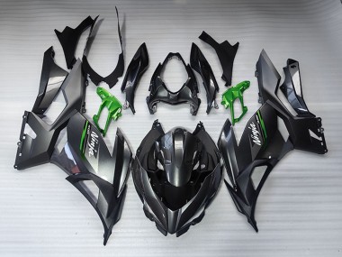 Preisgünstige Kawasaki EX400 Motorrad Verkleidung 2018-2024 - Glanzendes Schwarz Matt Schwarz Grun Weiss